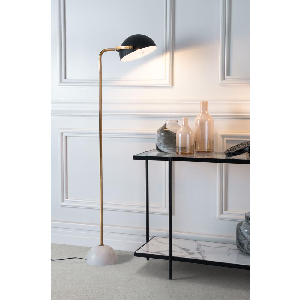 Zuo Irving 60 6 In Black Floor Lamp