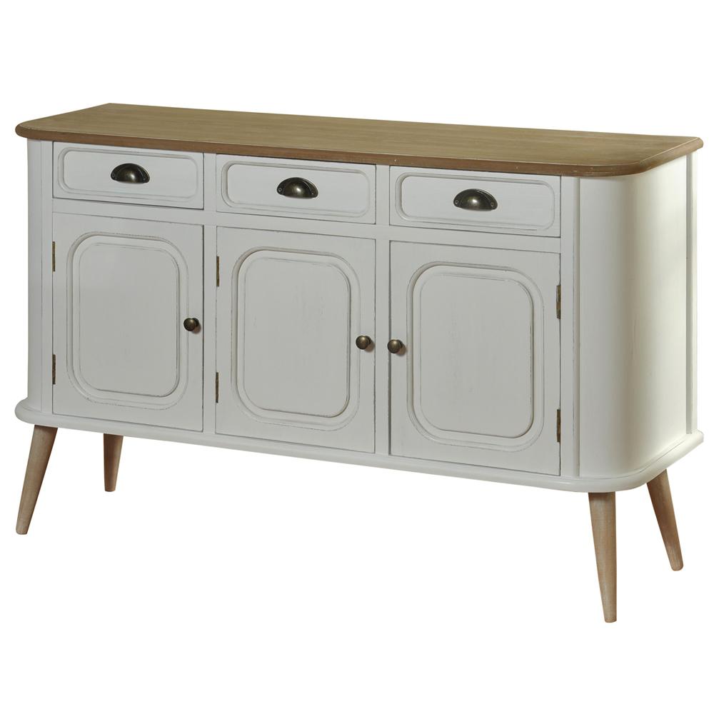 White Body And Natural Wood Top Legs 3 Drawer Door Firewood Cabinet White Body And Natural Wood Top Legs 3 Drawer Door Firewood Cabinet