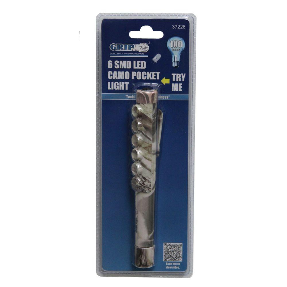 GTIN 097257372264 product image for Grip 6 LED Camo Pocket Light | upcitemdb.com