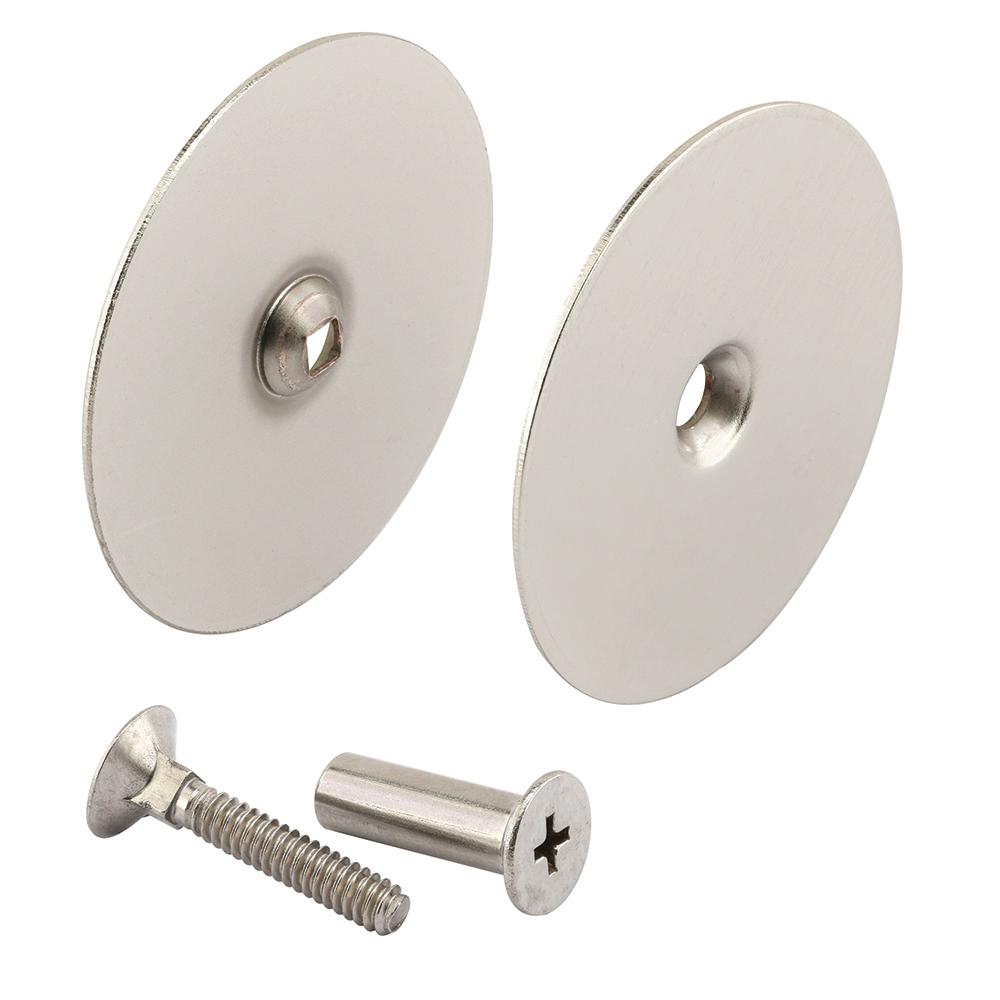 2 5 8 In Steel Satin Nickel Plated Hole Cover Plate