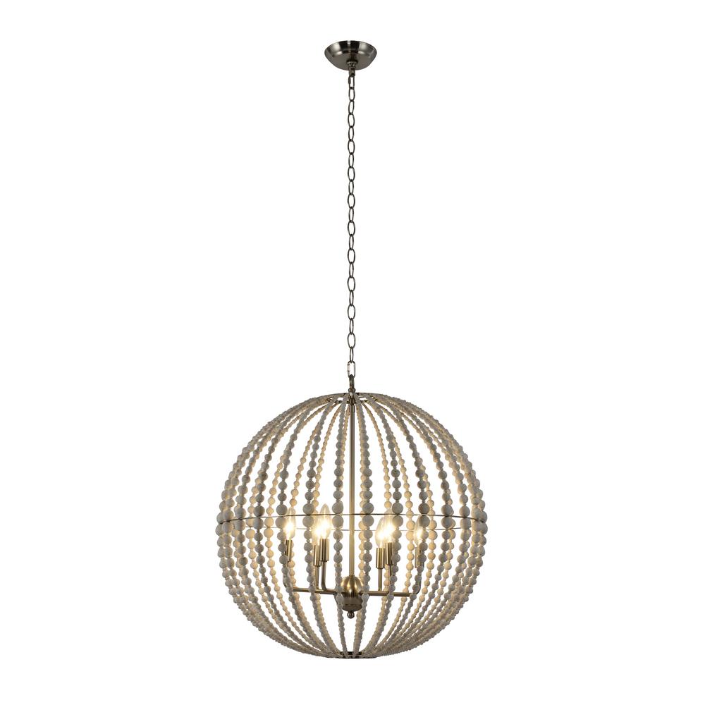 Yosemite Home Decor Lumiere Perlee 6 Light Snowflake White Yosemite Home Decor Lumiere Perlee 6 Light Snowflake White Chandelier