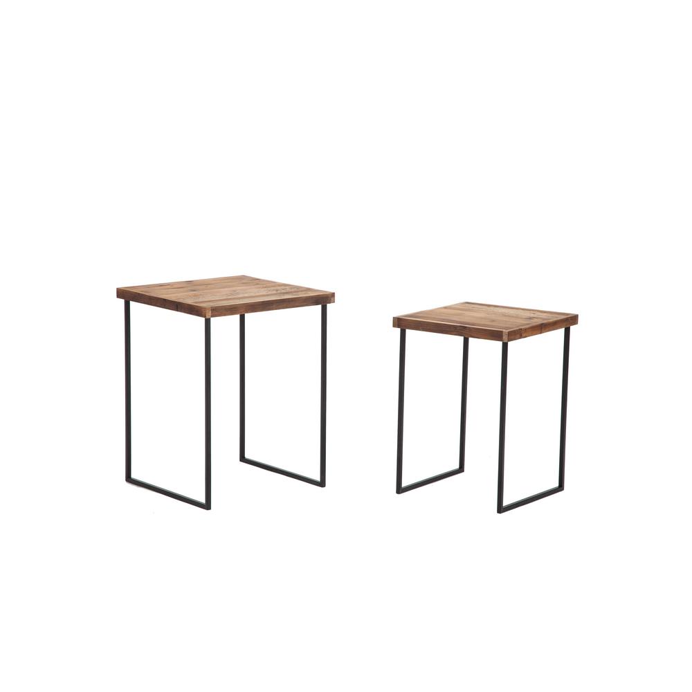 Crawford Burke Bowen Natural Brown Nesting End Tables 106630nt Product Height