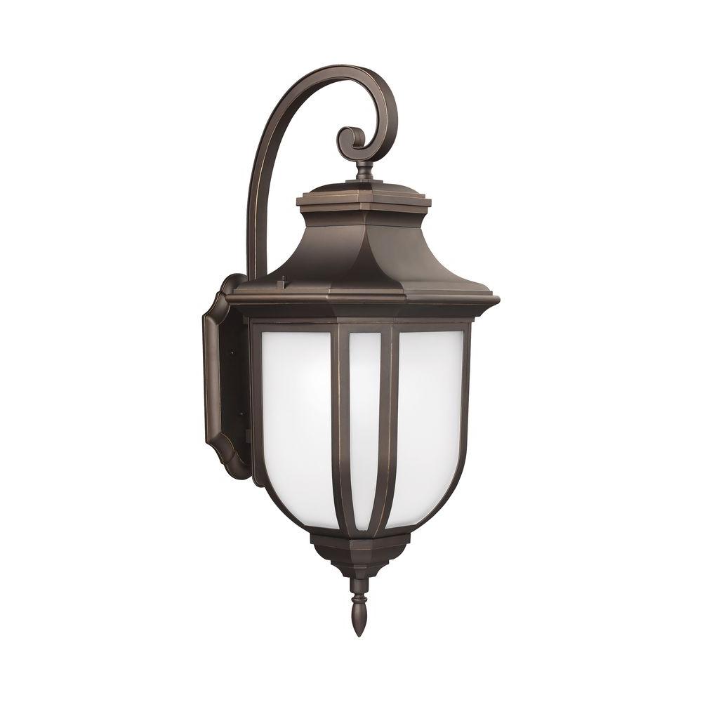 Sea Gull Lighting Childress 2 Light Large Antique Bronze Wall Sea Gull Lighting Childress 2 Light Large Antique Bronze Wall Lantern