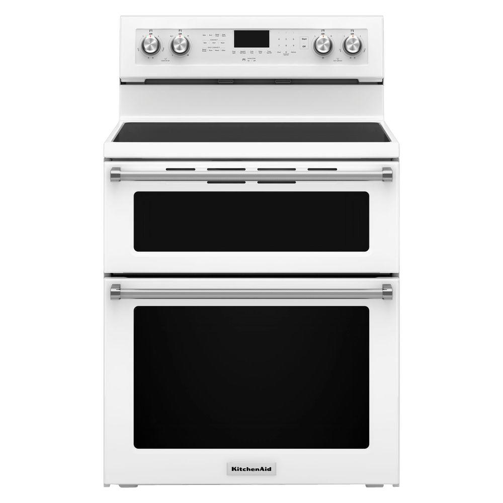 KitchenAid 30 in. 6.7 cu. ft. Double Oven Electric Range with Self