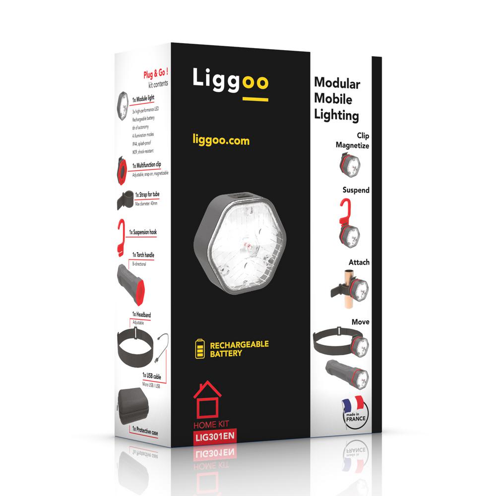 Liggoo Home Multi-Purpose Freehand Rechargeable Lighting Kit by Liggoo