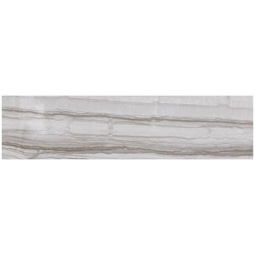 marazzi vitaelegante grigio 6 in. x 24 in. porcelain floor and wall