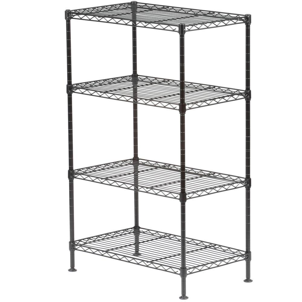 Black Wire 30 36 Freestanding Shelving Units 32 In H X 20 W 12 D 4