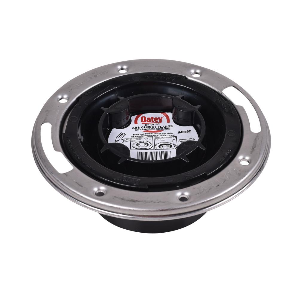 Oatey Oatey ABS Closed Toilet Flange with PreInstalled Testing Cap and