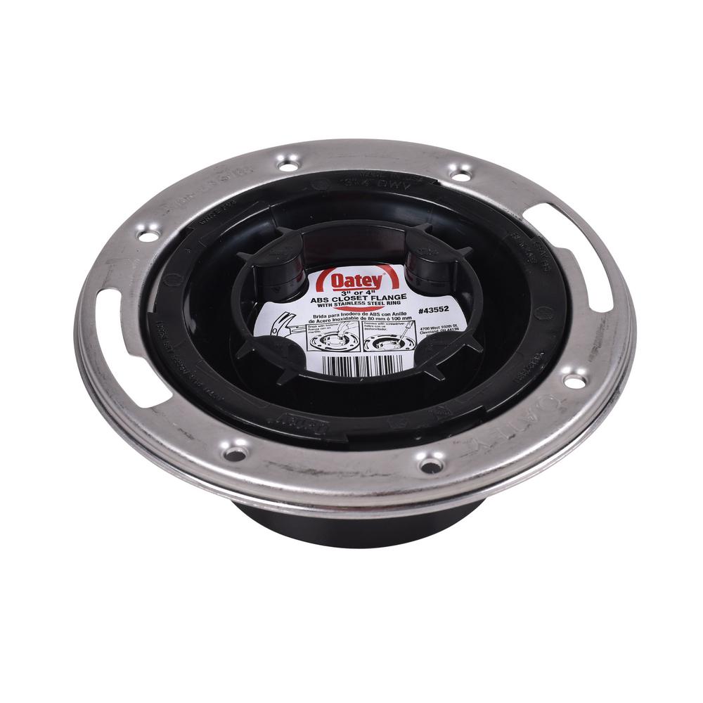 Oatey Oatey ABS Closed Toilet Flange with Pre-Installed Testing Cap and