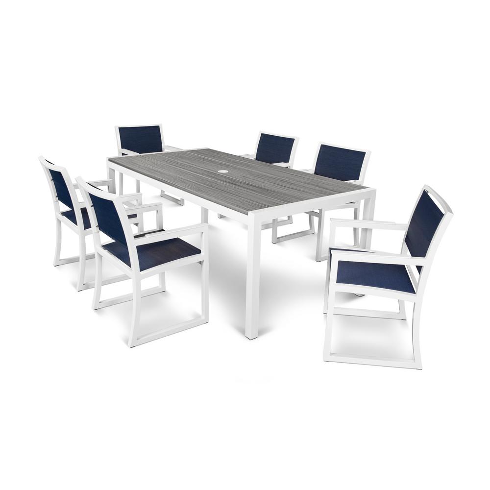 Trex Outdoor Furniture Parsons 7 Piece Plastic Patio Dining Trex Outdoor Furniture Parsons 7 Piece Plastic Patio Dining Set