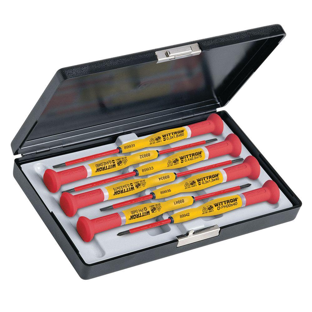 WITTE Wittron Insulated Screwdriver Set with Case (7Piece)9T 89367