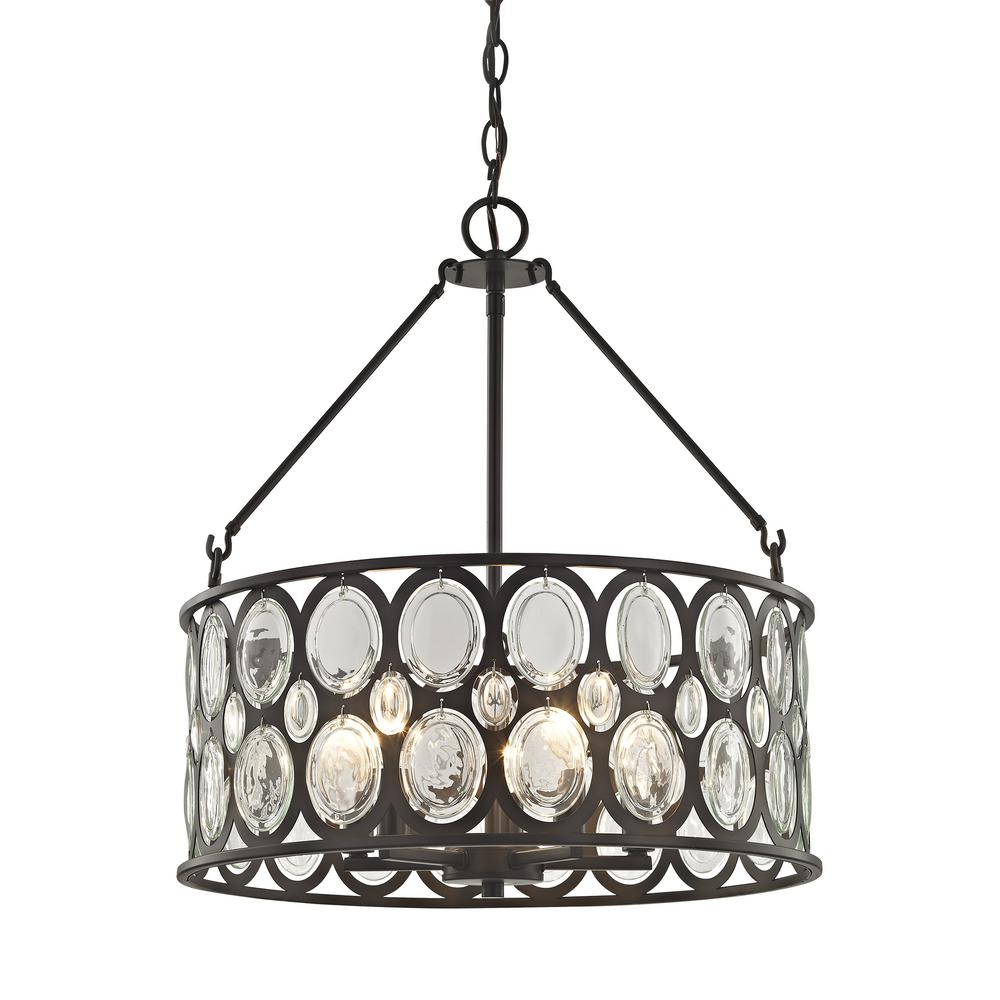 Titan Lighting Serai 5 Light Oil Rubbed Bronze Chandelier With