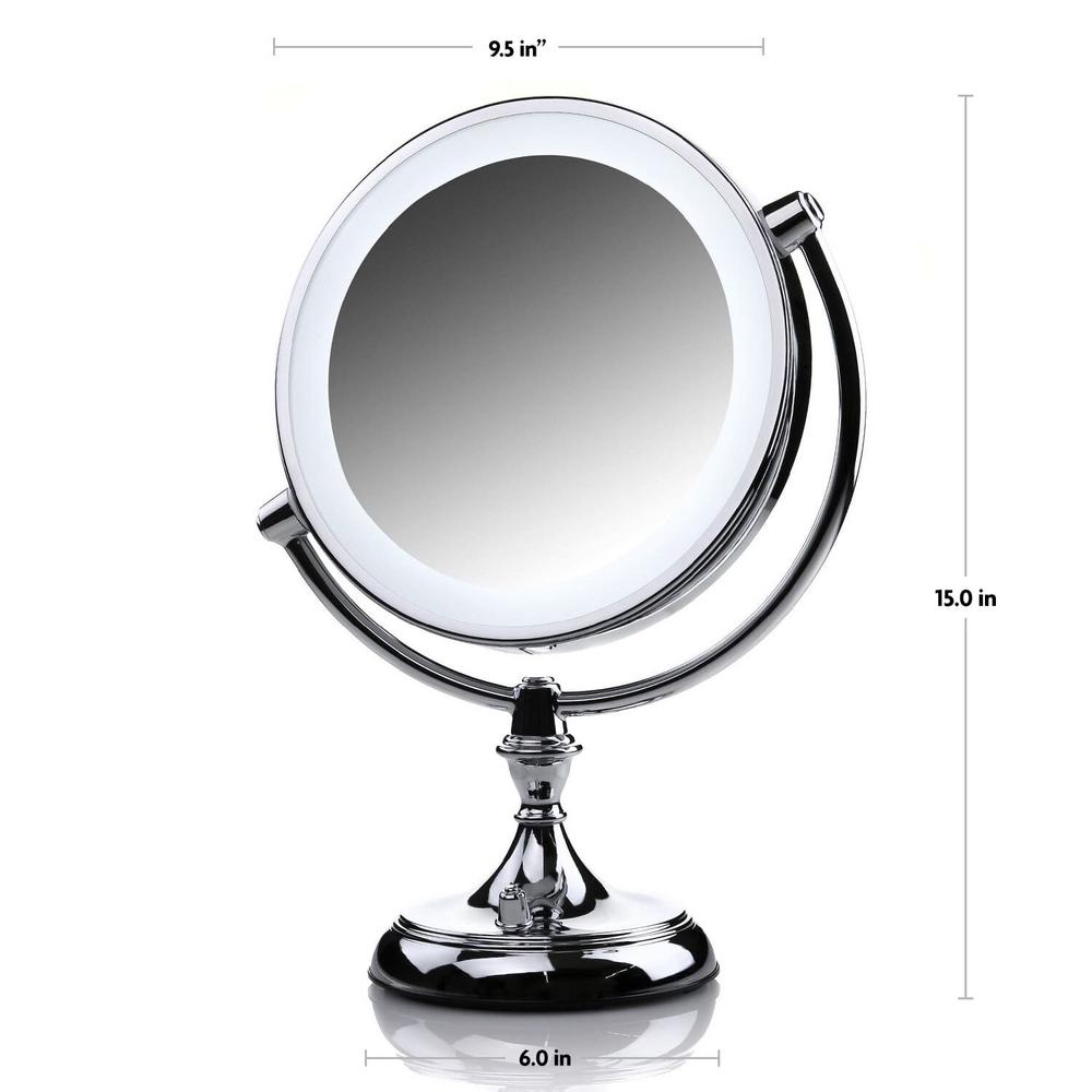 lighted makeup mirror with cord