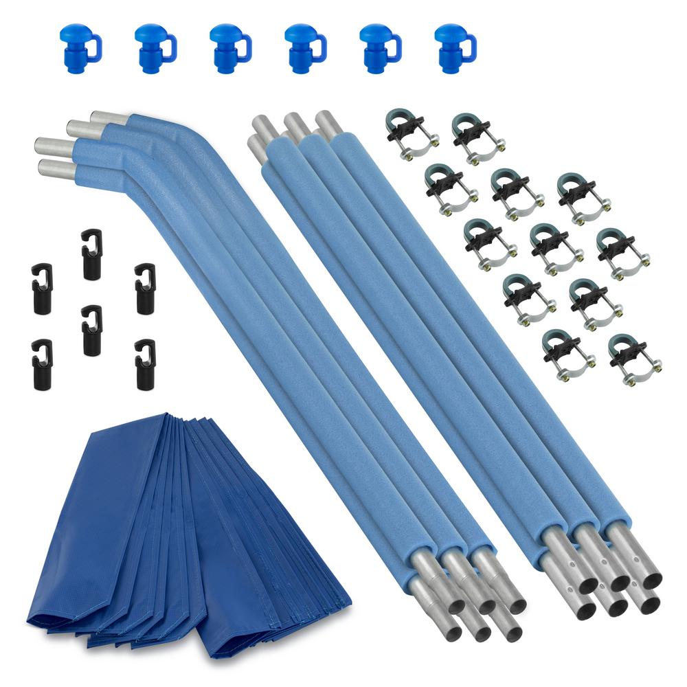 Upper Bounce Trampoline Replacement Enclosure Poles and Hardware (Set of 6 Net Sold Separately