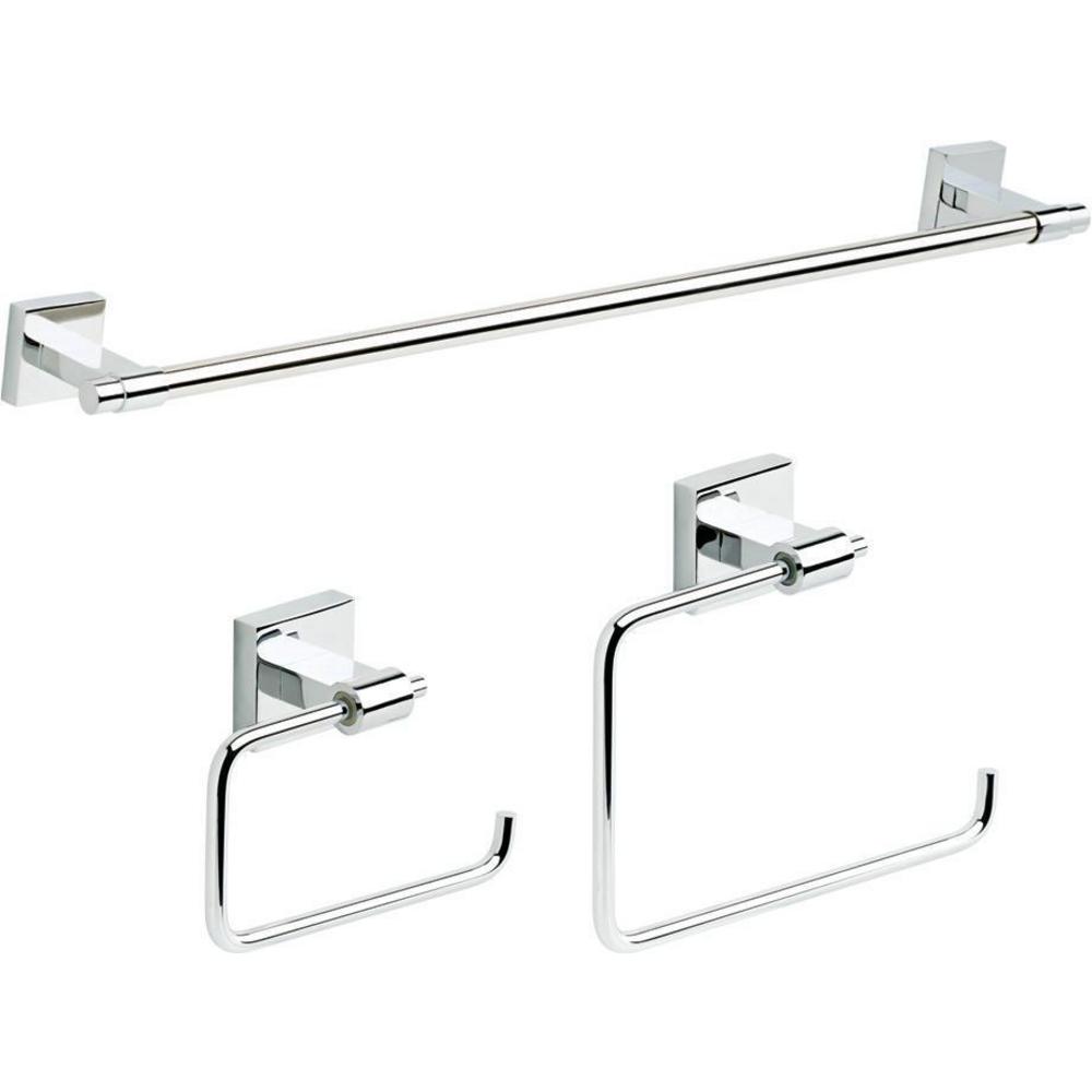 Chrome Bath Hardware Sets Bathroom Hardware The Home Depot