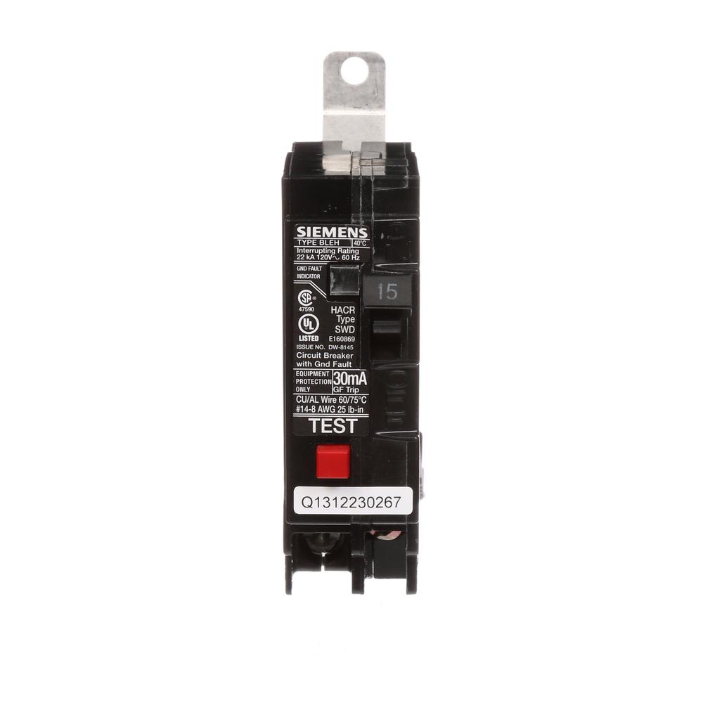 15amp Singlepole Type Mpcircuit Breakermp115u The Home Depot