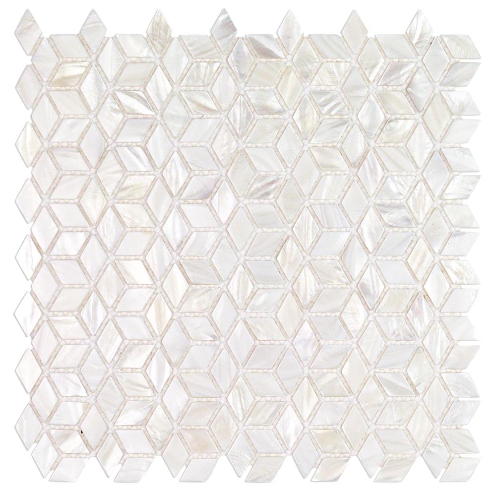 Splashback Tile Pacif White Illusion 11 81 In X 2 Mm Splashback Tile Pacif White Illusion 11 81 In X 2 Mm