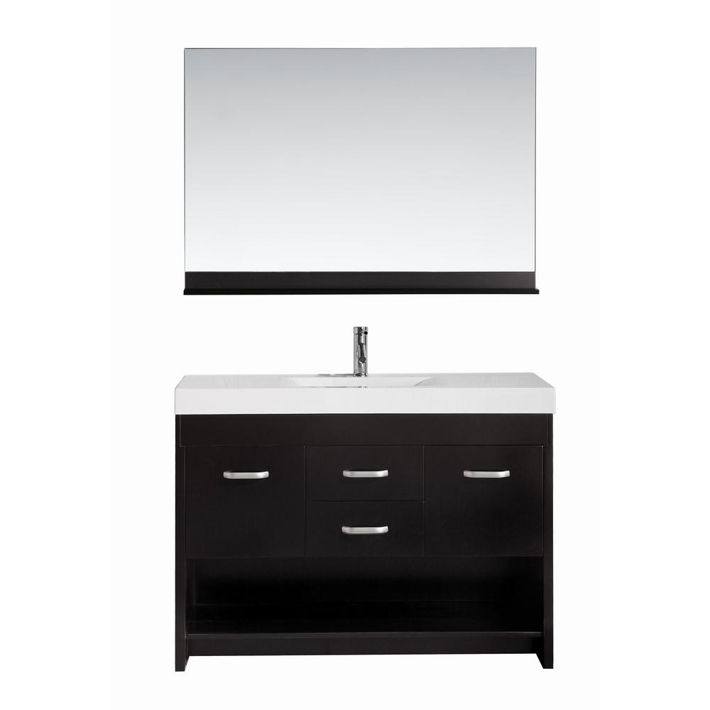 Design Element Citrus 48 in. W x 18 in. D Single Vanity in Espresso