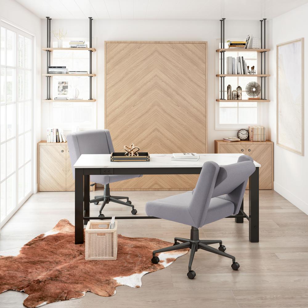 Zuo Brix Light Gray Office Chair 100963 The Home Depot Zuo Brix Light Gray Office Chair 100963