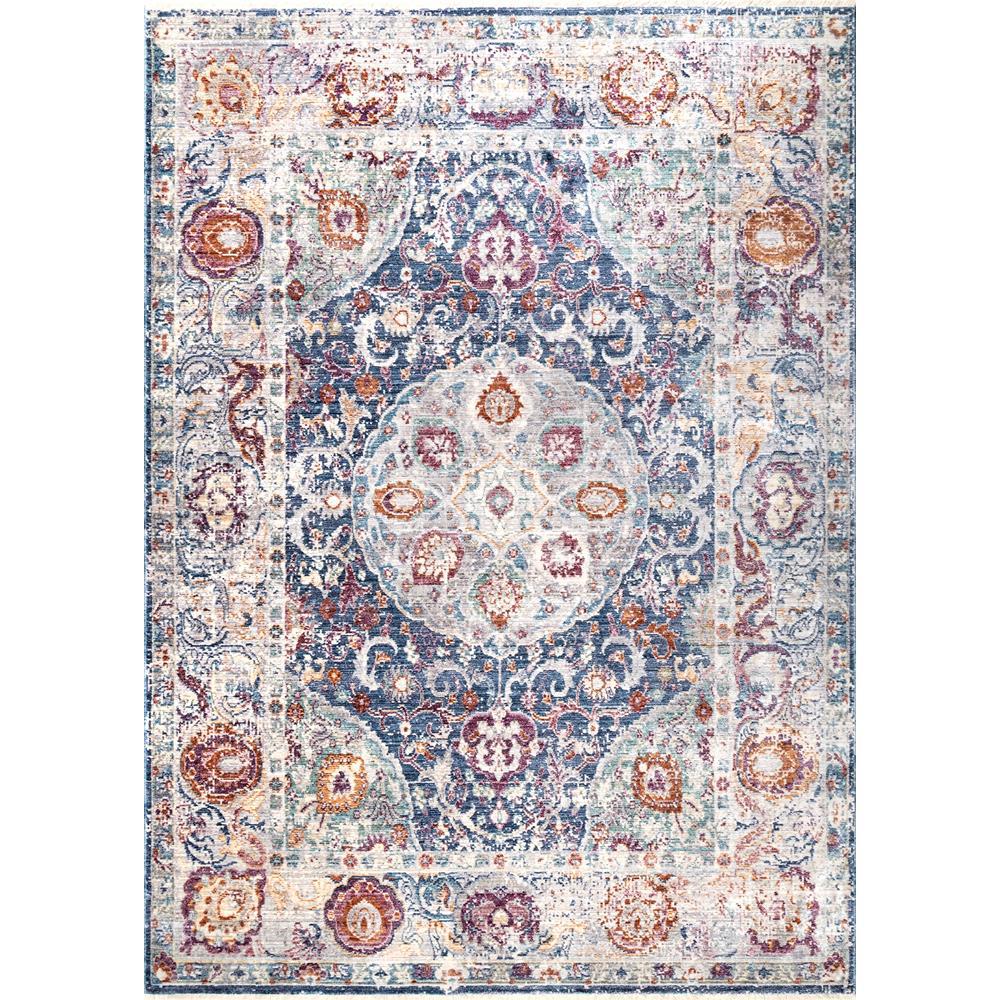 Nuloom Vintage Glynn Medallion Fringe Navy 2 Ft X 4 In Area Nuloom Vintage Glynn Medallion Fringe Navy 2 Ft X 4 In