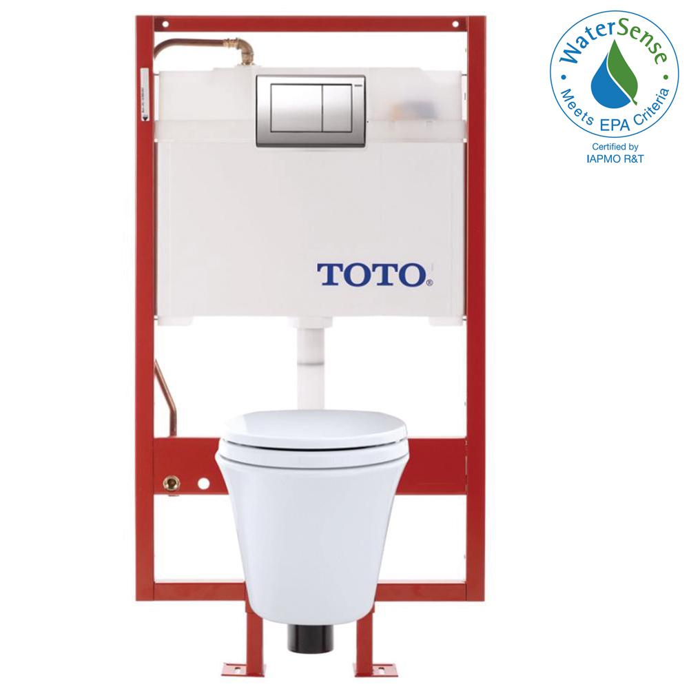 Toto Wall Hung Toilets Toilet Seats Bidets The Maris Duofit 2 Piece 1 6 0 9 Gpf Dual Flush Elongated Wall Mounted Toilet In