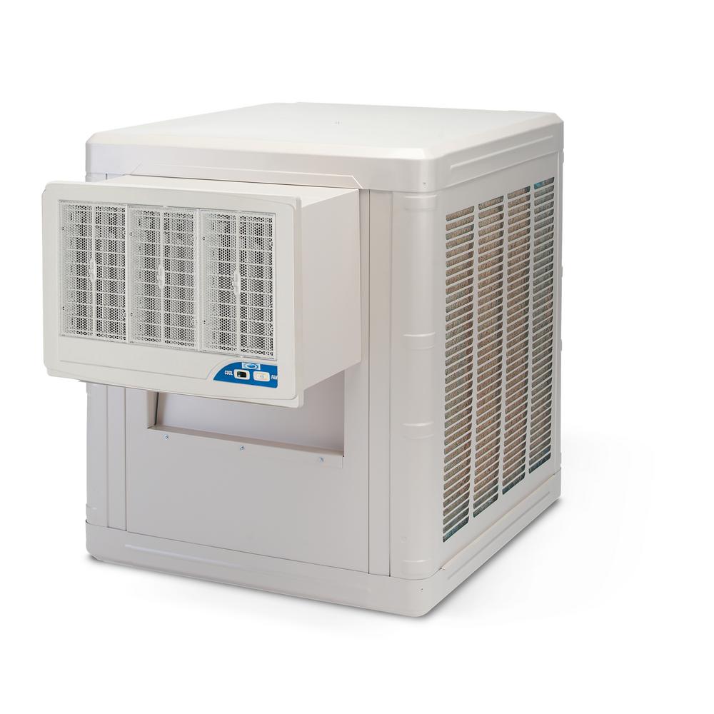 MasterCool 3200 CFM Slim Profile Window Evaporative Cooler for 1600 sq
