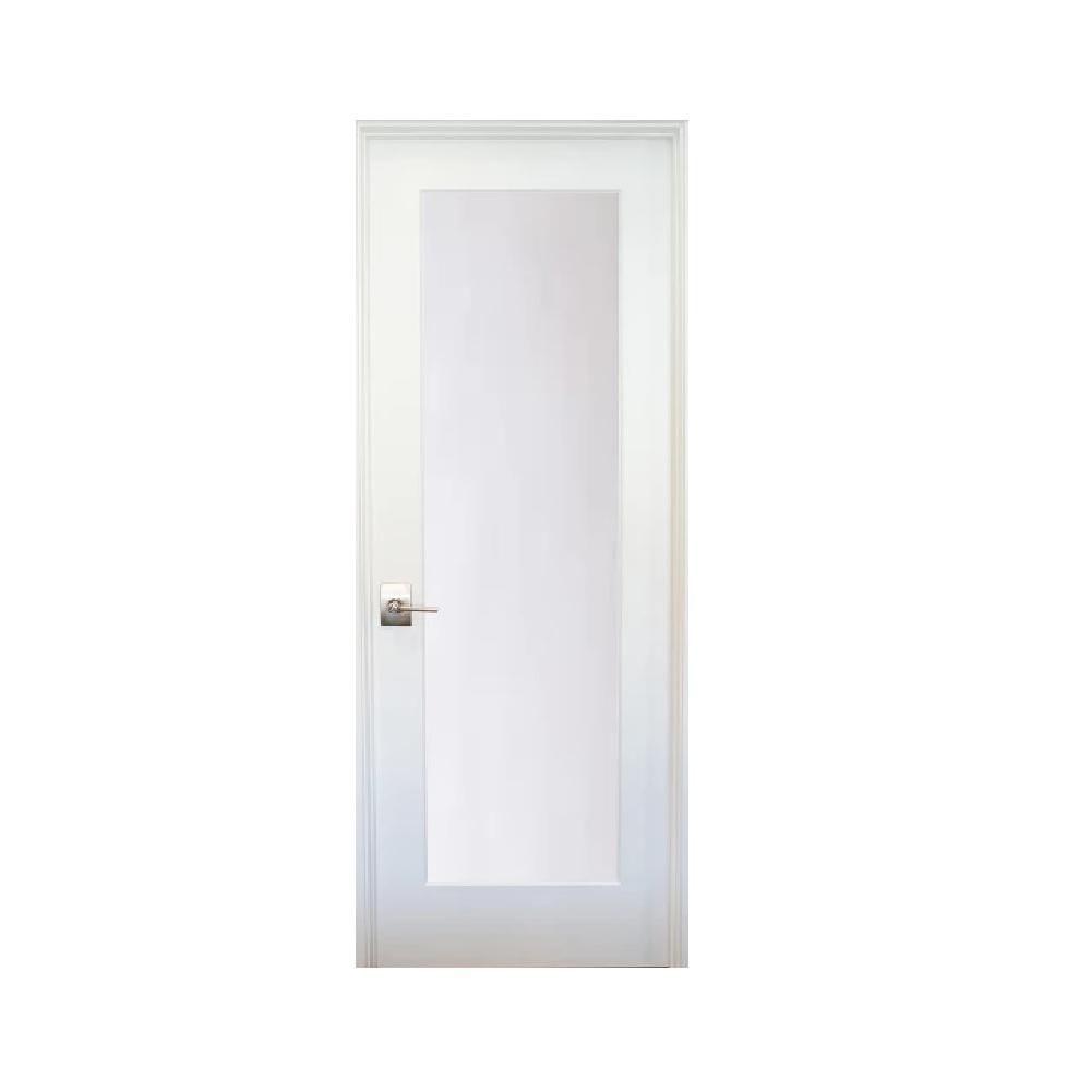 24 In X 80 In 1 Lite Satin Etch Primed Right Hand Solid Core Mdf