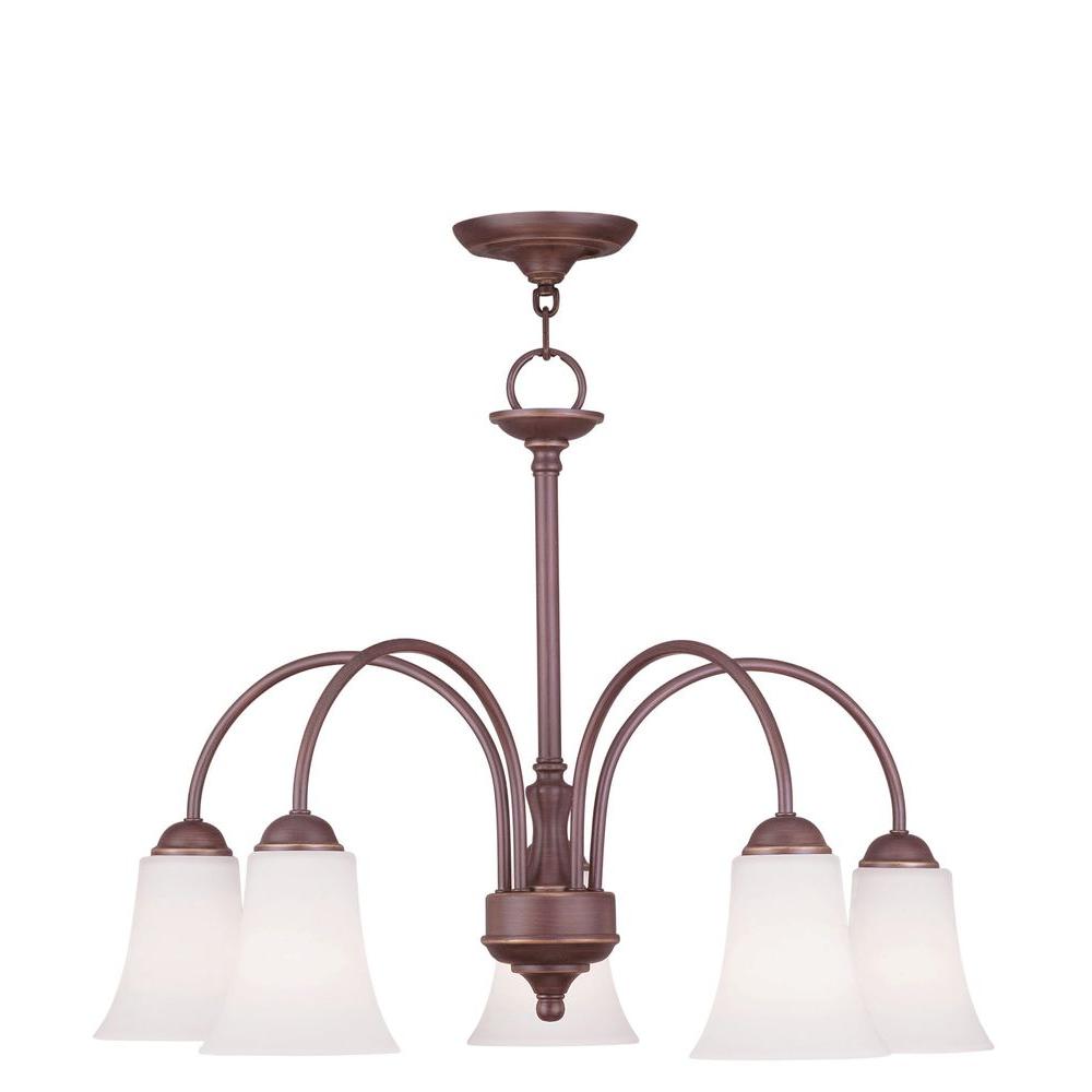 Livex Lighting Providence 5Light Vintage Bronze Incandescent Ceiling