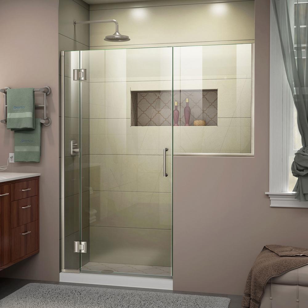 Dreamline Unidoor X 65 To 5 In 72 Frameless Hinged Shower Dreamline Unidoor X 65 To 5 In 72 Frameless Hinged Shower