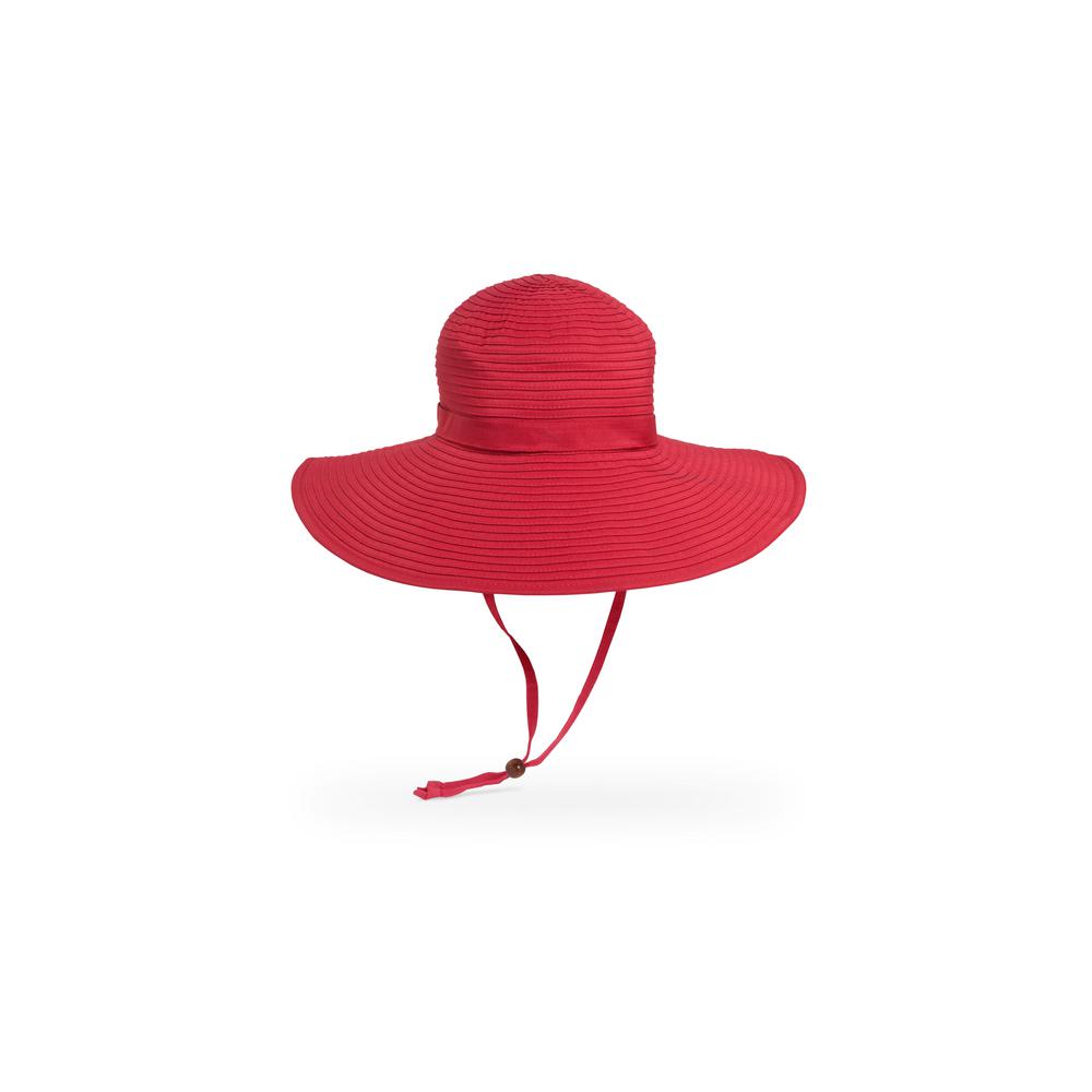 red beach hat