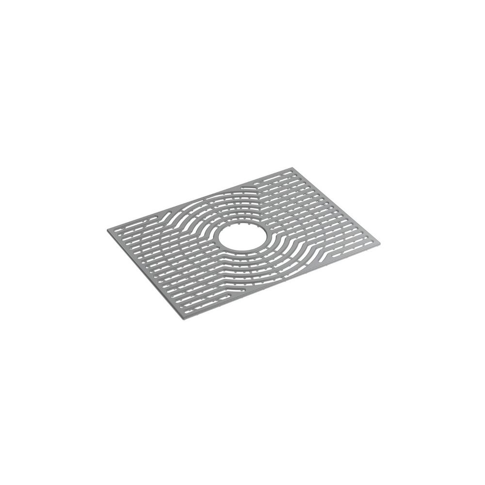 STERLING Ludington 22 in. Ash Grey Silicone Kitchen Sink Mat