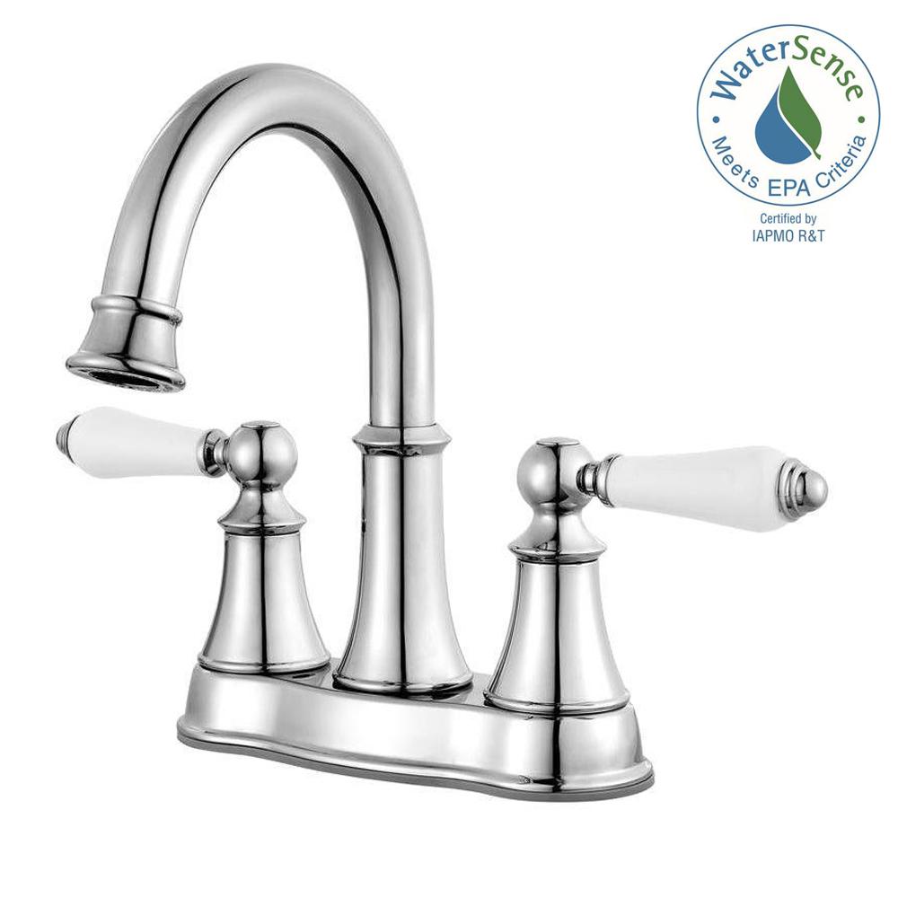 Pfister Courant 4 in. Centerset 2Handle Bathroom Faucet in Polished