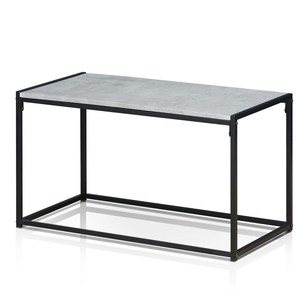 Furinno Ernst 30 In Black Silver Medium Rectangle Stone Coffee Table Fm 8040ctsw The Home Depot - 30 Coffee Table Rectangle Furinno Ernst 30 In Black Silver Medium Rectangle Stone Coffee Table Fm 8040ctsw The Home Depot - 30 Coffee Table Rectangle