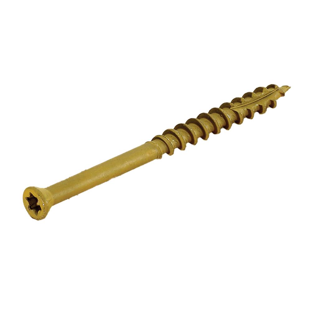 Yellawood #10 x 4 in. Epoxy Star Flat Head Outdoor Deck Screw (250-Pack ...