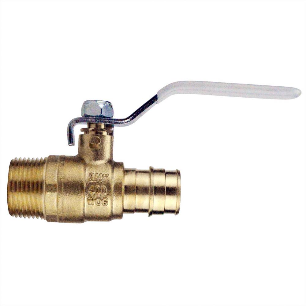 Apollo 3/4 in. Brass PEXA Barb x 3/4 in. Male Pipe Thread Ball Valve