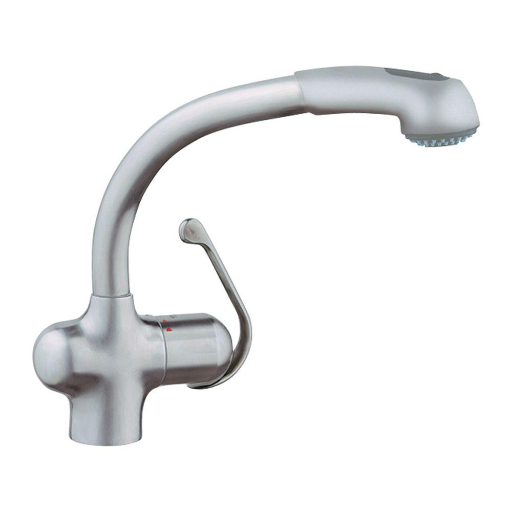 GROHE Ladylux Plus Single-Handle Pull-Out Sprayer Kitchen ...