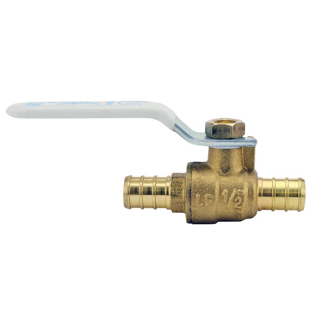 SharkBite 1/2 in. Brass Push-to-Connect Ball Valve-22222-0000LF ...