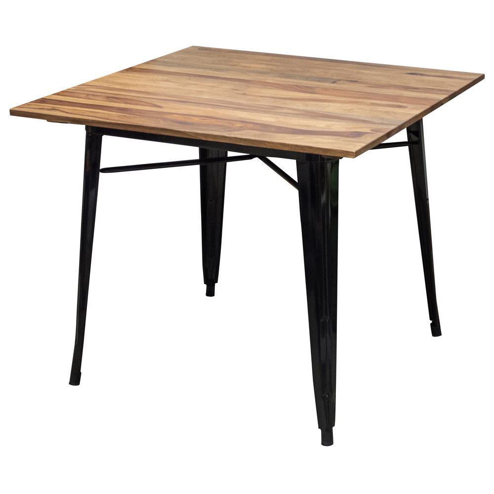 Amerihome 23 5 In X 23 5 In Adjustable Height Folding Side Bamboo Table Great For Picnics In The Park 803709 The Home Depot