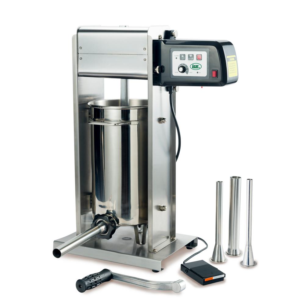 Big Bite 30lb Stuffer w/Motor & 4 Stainless Steel Tubes