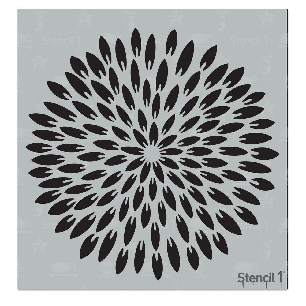 Stencil1 Exotic Mum Small Stencil-S1_PA_86_S - The Home Depot