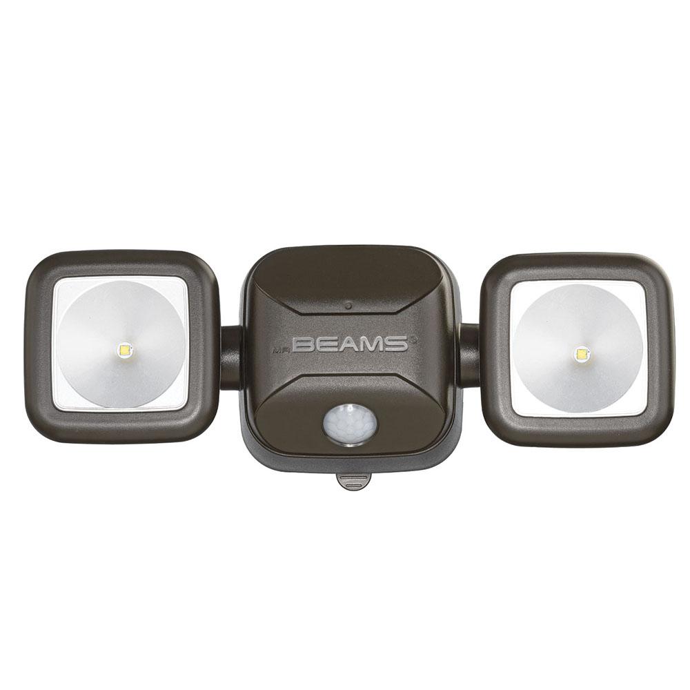 Mr Beams Wireless 140-Degree Bronze Motion Activated Outdoor ...