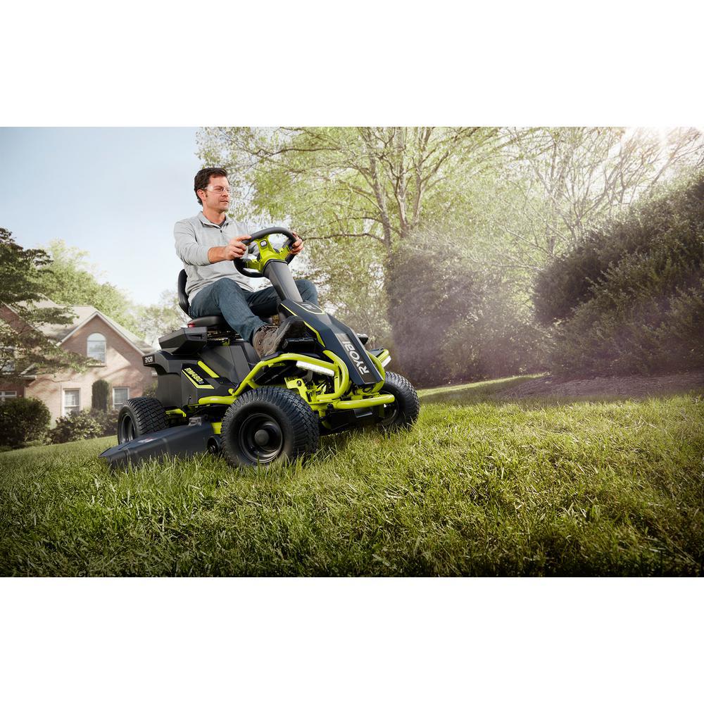 RYOBI Electric Riding Lawn Mower Best Riding Lawn Mower For Hills