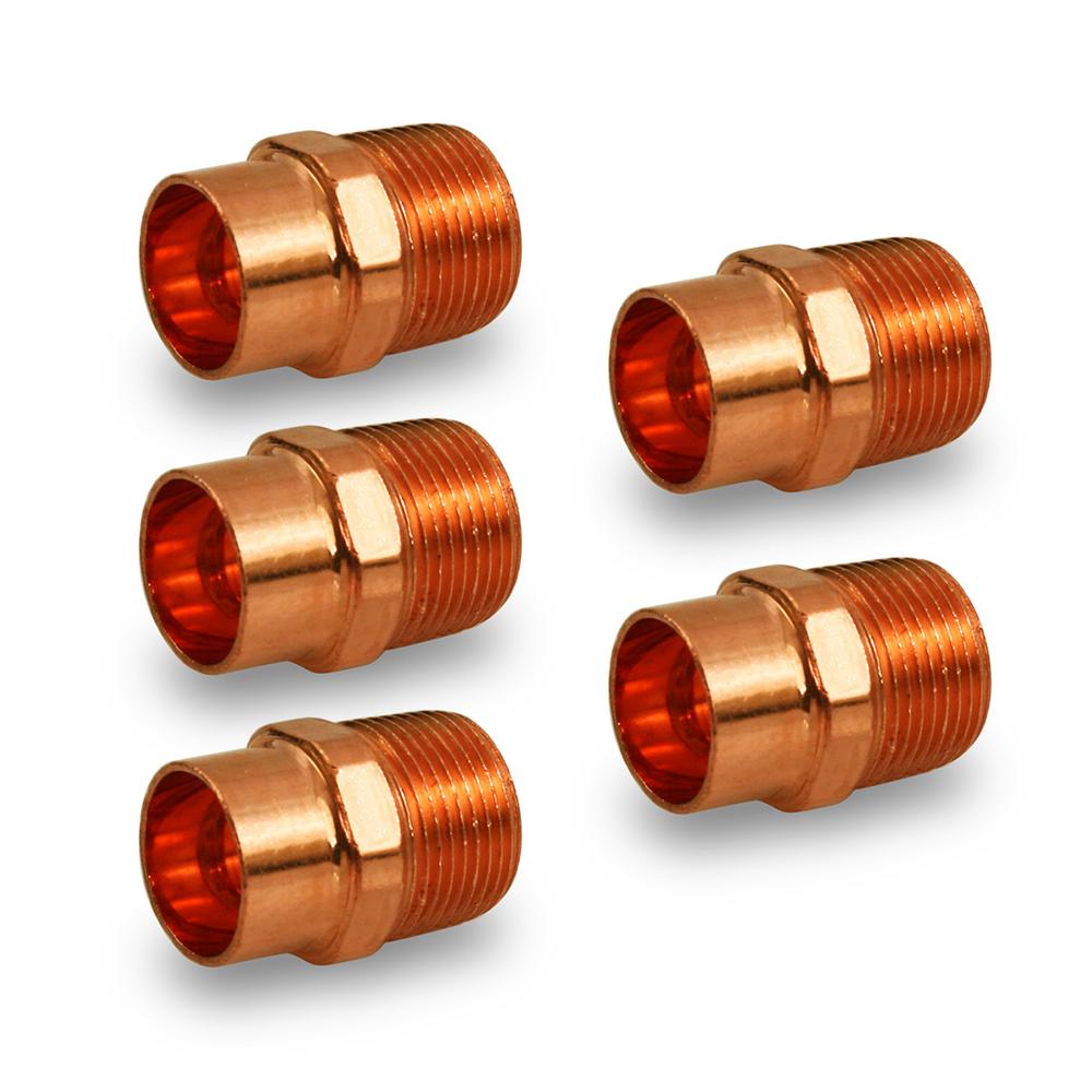 The Plumber's Choice 11/4 in. Copper Male Adapter Fitting with Sweat x