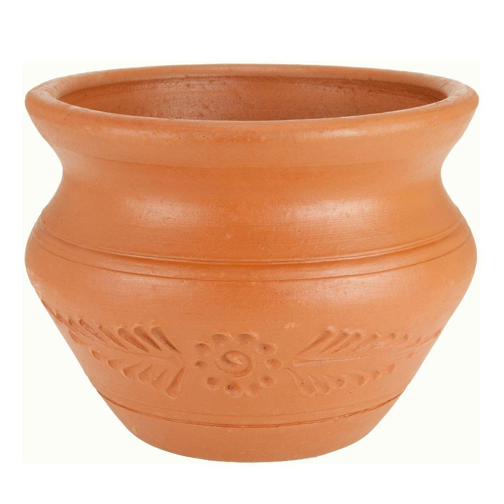 Margo Garden Products 15 in. Round Terra Cotta Mao Clay PotLE 211310