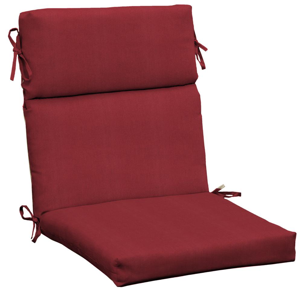 Back Outdoor Dining Chair Cushion, Outdoor Cushions Home Depot