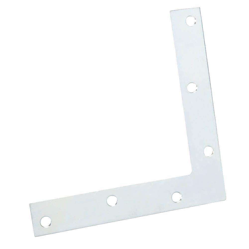 Everbilt 6 in. ZincPlated Flat Corner Brace15205 The Home Depot