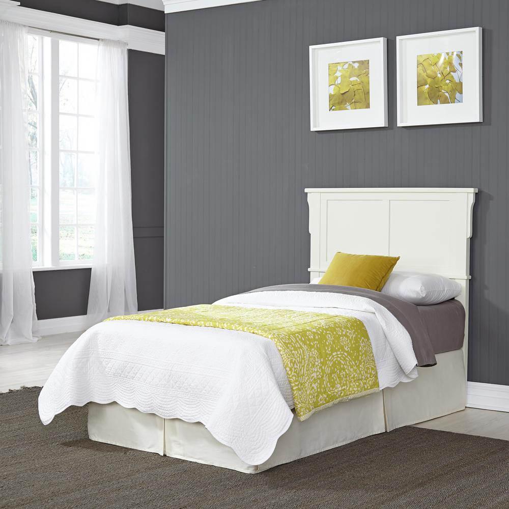 Home Styles Arts And Crafts White Twin Headboard 5182 401 The Home Depot   White Home Styles Beds Headboards 5182 401 64 300 