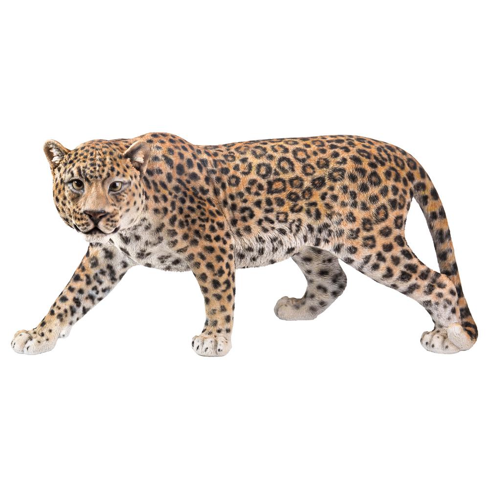 resin leopard garden ornament