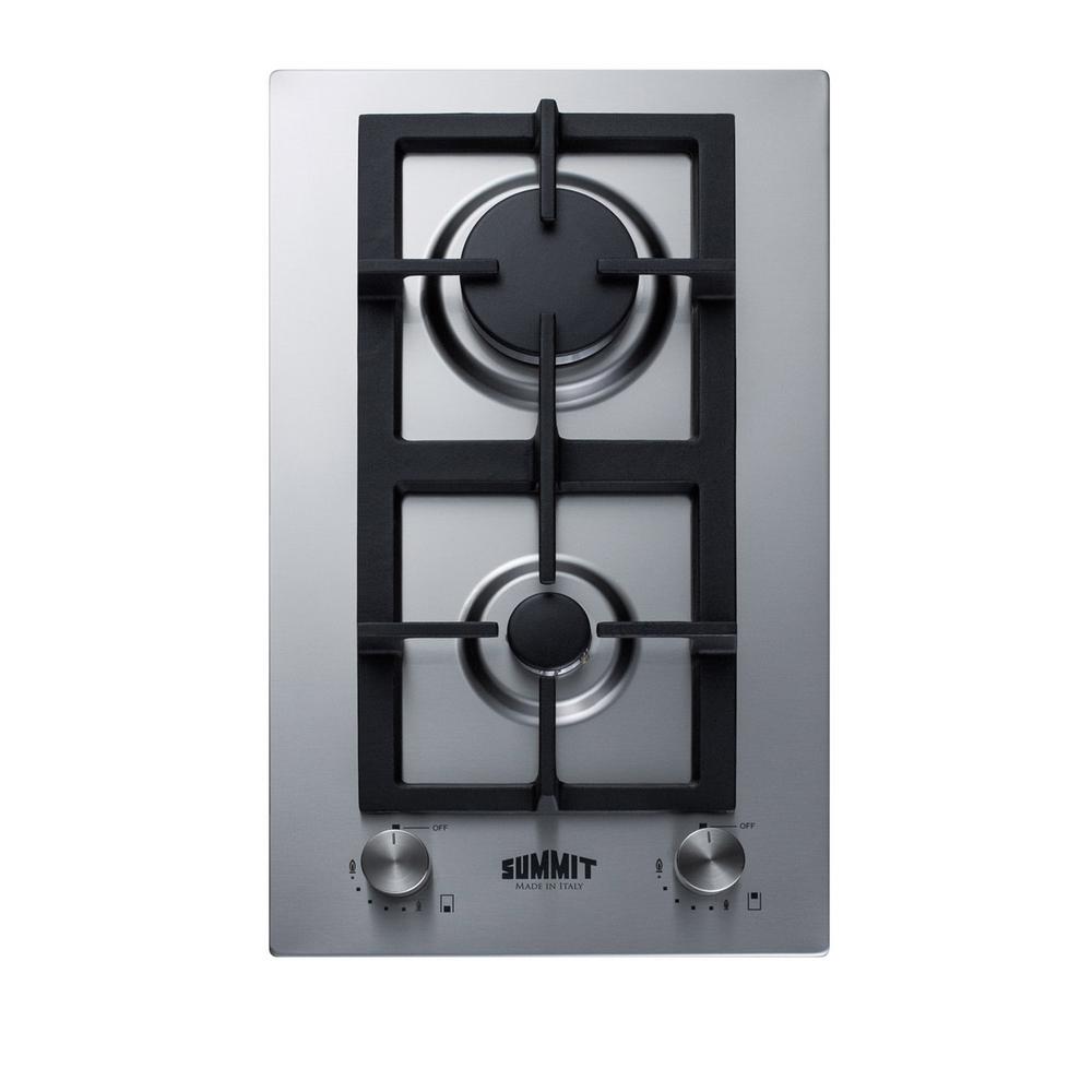 Summit Appliance 12 In Gas Cooktop In Stainless Steel With 2