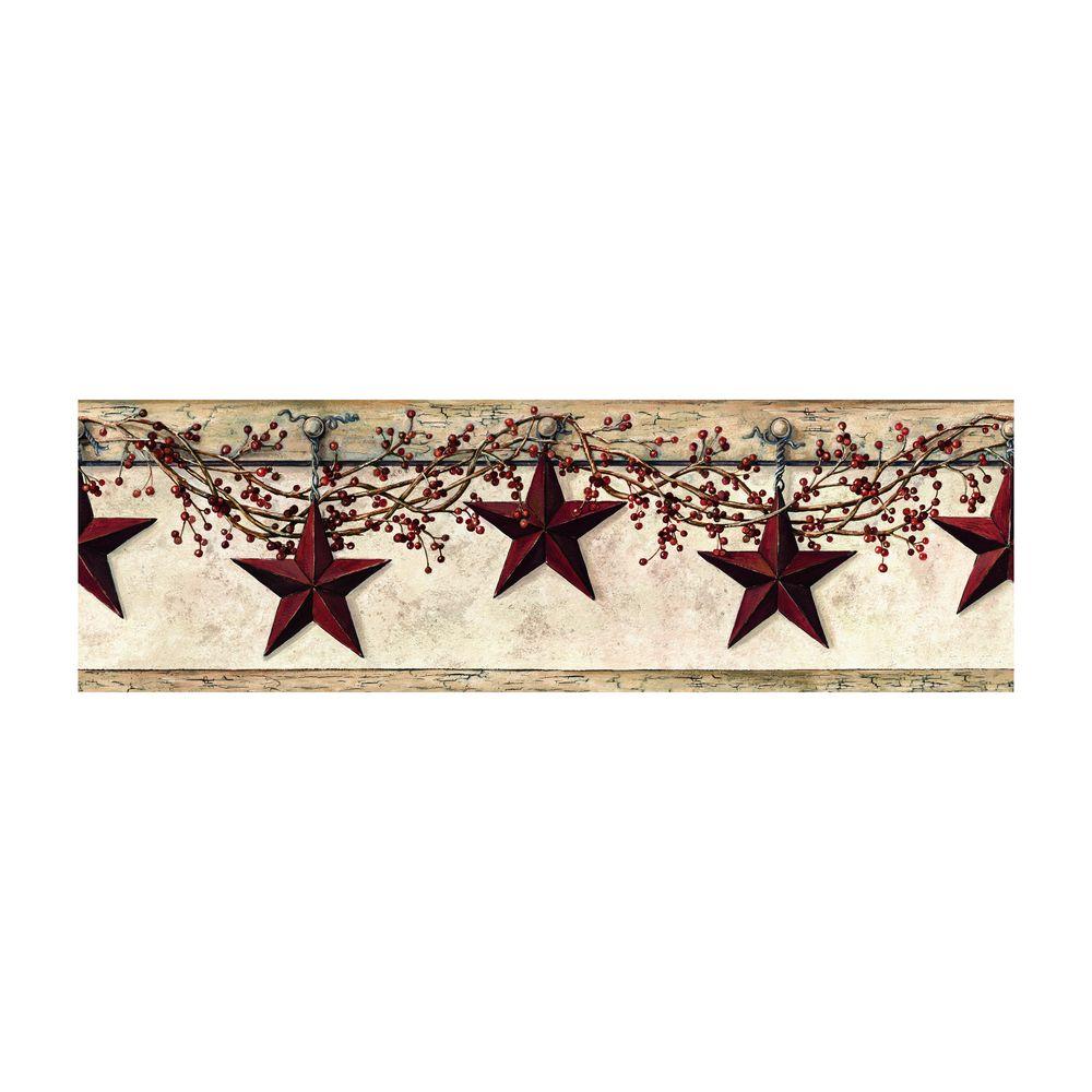 Farm Country Border Wallpaper Home Decor The Depot Best Of Country Hanging Star Wallpaper Border